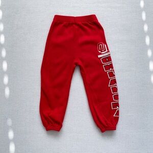 Vintage University of Oklahoma Red Pull On Elastic Jogger Sweatpants 2T